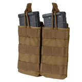 Double M4/M16 Open-Top Mag Pouch - Coyote Brown