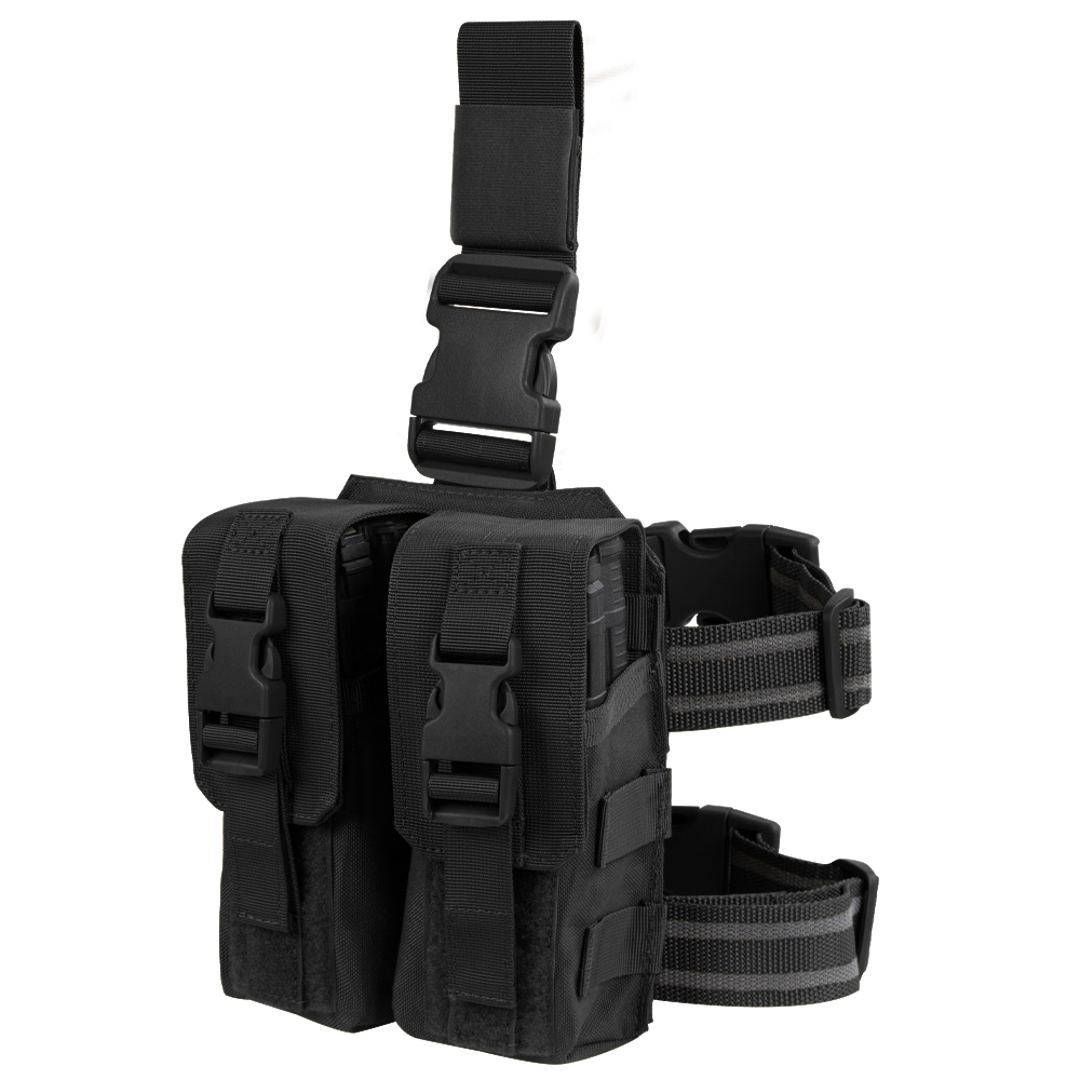 Drop Leg M4 Mag Pouch - Black