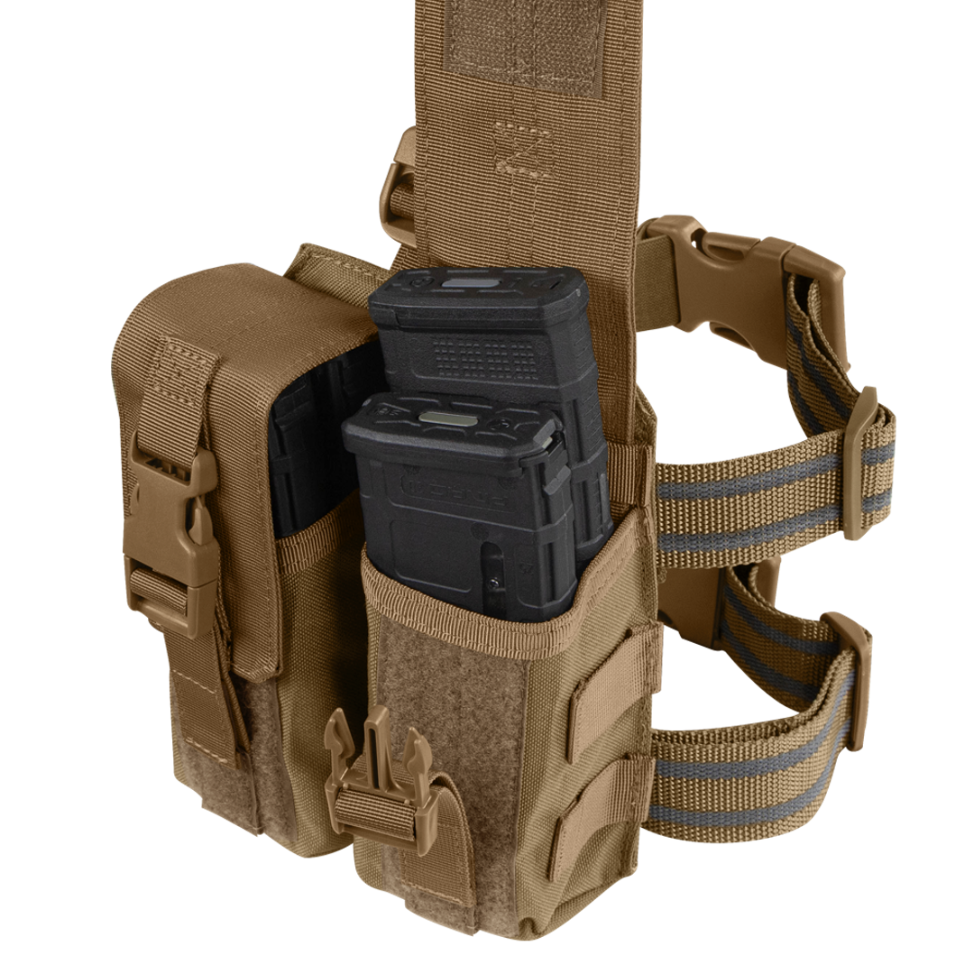 Drop Leg M4 Mag Pouch - Coyote Brown