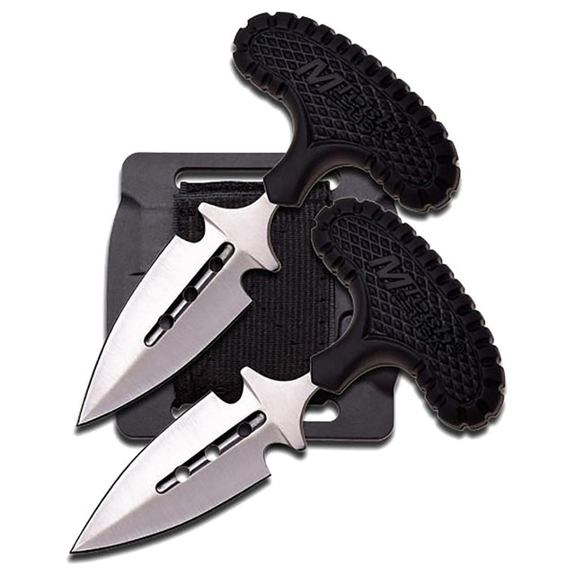 4.5 Inch Fixed Blade Push Daggers - 2 Piece Set