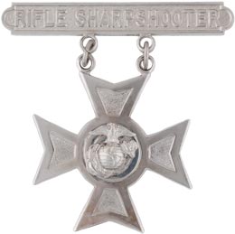 Rifle Sharpshooter No Shine Marine Corps Insignia