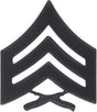 Sergeant Black Metal Marine Corps Insignia