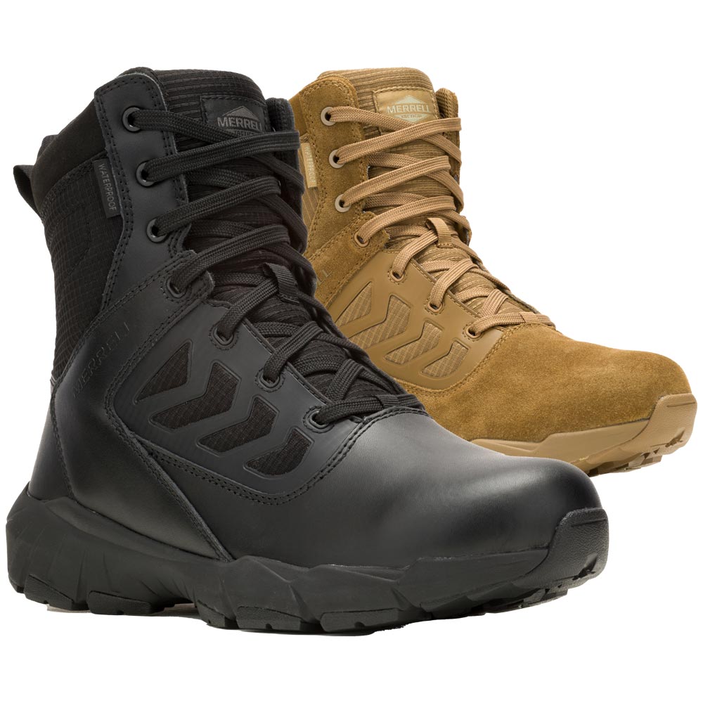 Merrel Fullbench Tall Waterproof Side Zip Tactical Boot