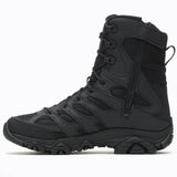 Merrell Moab 3 Black Waterproof 8-inch Zip Tactical Boot