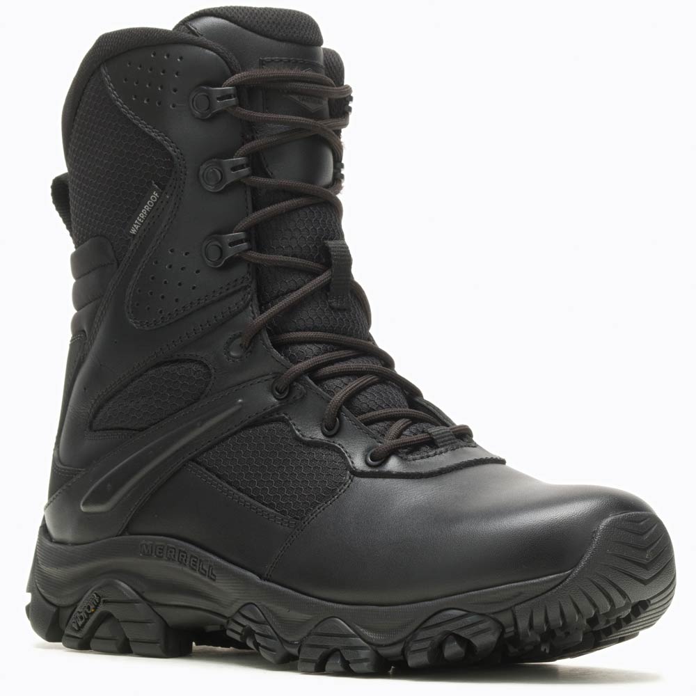 Merrell Tactical Moab 3 Response Black 8-inch Waterproof Uniform Boot