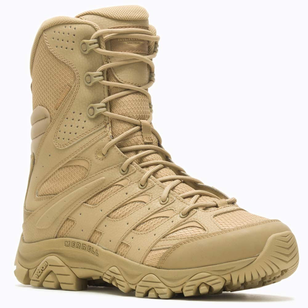 Merrell Moab 3 Dark Coyote Tall Zip Waterproof Tactical Boot
