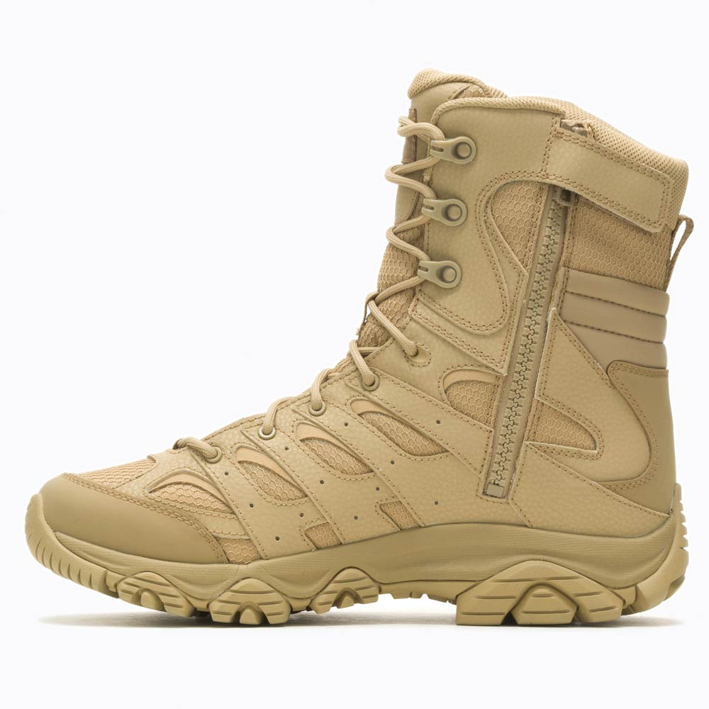 Merrell Moab 3 Dark Coyote Tall Zip Waterproof Tactical Boot