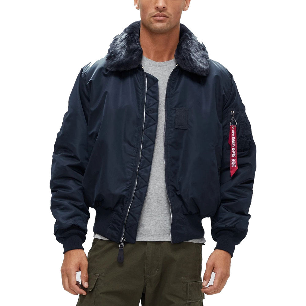 ジャケット・アウター Alpha industries B-15 flight jacket Alpha Industries Men's B-15 Flight Jacket (XS, Replica Blue