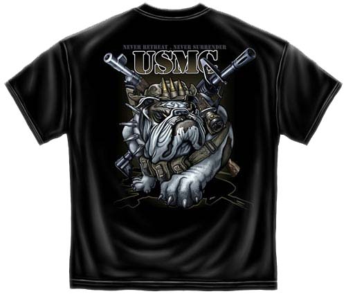 Never Retreat, Never Surrender USMC T-shirt