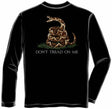 Black Don't Tread on Me Long Sleeve T-Shirt