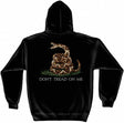 Don't Tread On Me Hooded Black Sweatshirt