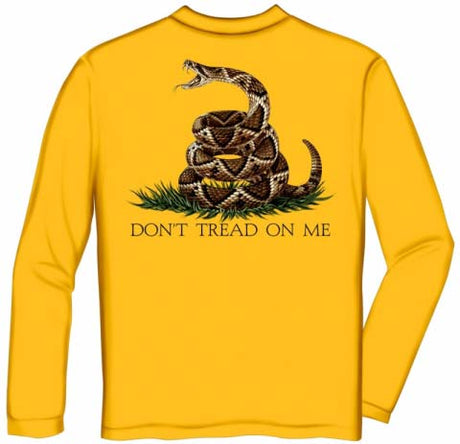 Yellow Don't Tread on Me Long Sleeve T-Shirt