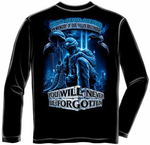 In Memory of Our Fallen Brothers Military Long Sleeve T-shirt