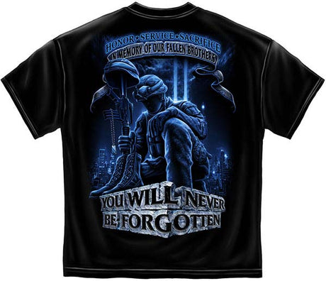 In Memory of Our Fallen Brothers T-Shirt - Black