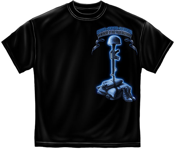 In Memory of Our Fallen Brothers T-Shirt - Black