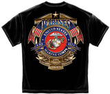 USMC Badge of Honor Semper Fi T-Shirt - Black