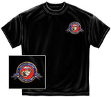 USMC Badge of Honor Semper Fi T-Shirt - Black