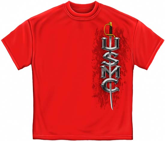 USMC Semper Fidelis Red T-shirt