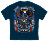 Navy Service Honor Sacrifice T-Shirt - Navy Blue