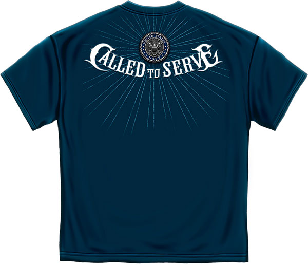 Navy Called to Serve T- Shirt - Navy Blue