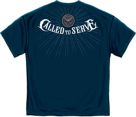 Navy Called to Serve T- Shirt - Navy Blue