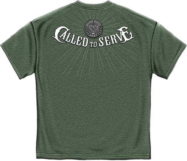 Army Called to Serve T- Shirt - Heather Green