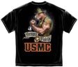 USMC Bulldog Semper Fi T-Shirt - Black