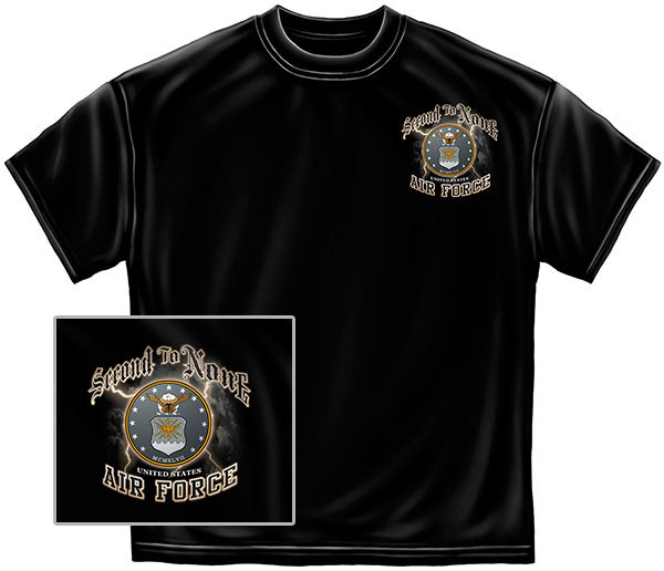 Air Force Second to None T-Shirt - Black