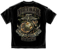 USMC Vietnam Vet Proud to Serve T-Shirt - Black