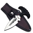 3.7-Inch Stainless Steel Fixed Blade Push Knife