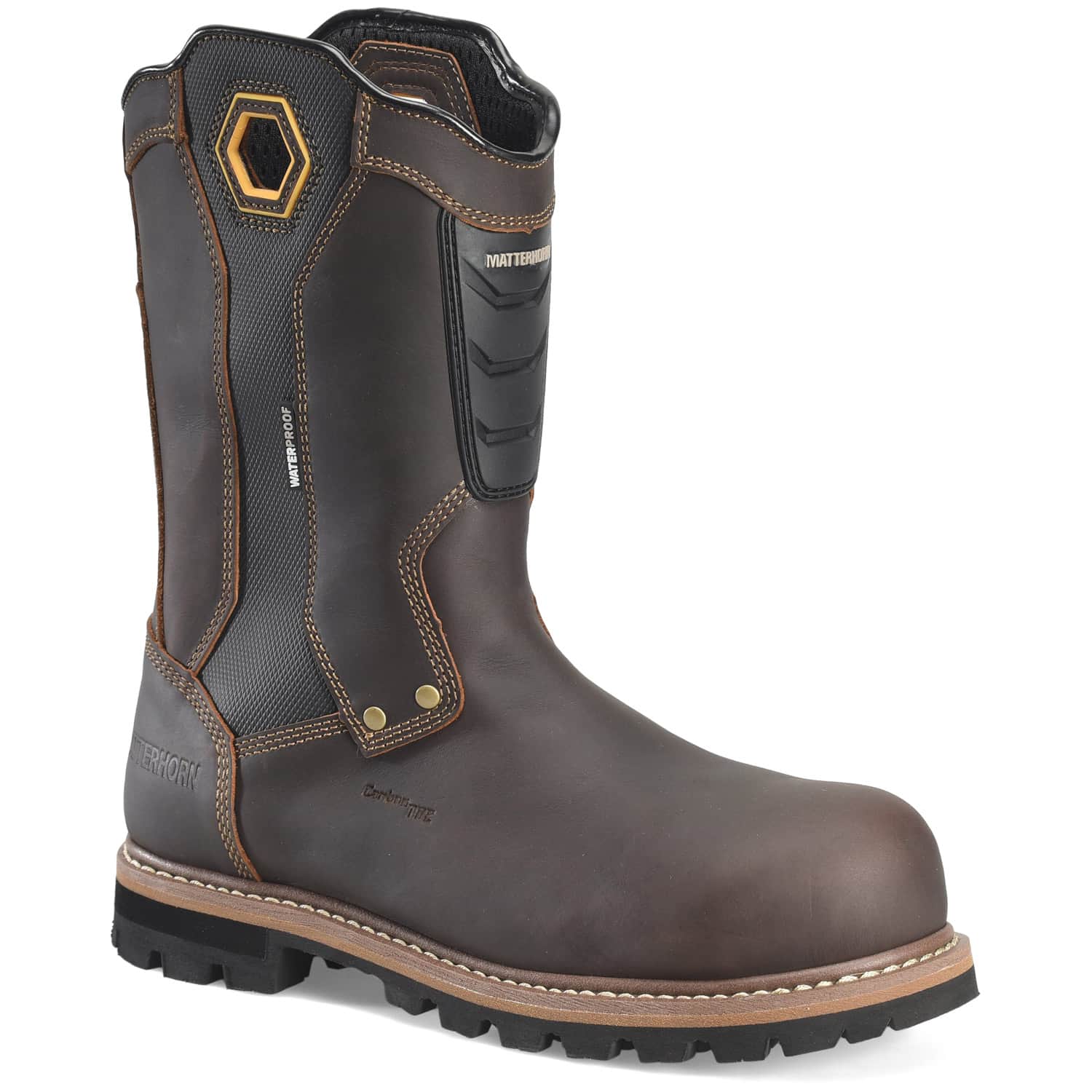 MAATEE＆SONS ドゥルン\" Matterhorn Boots: Men's MT2560 Brown 8” Maximus 2.0 Composite Toe