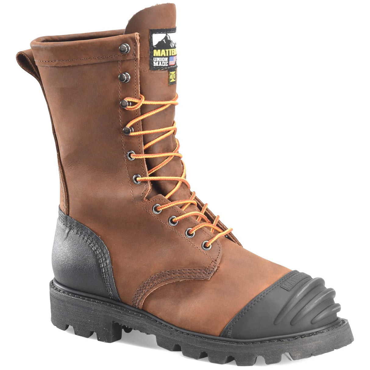 MT910 45degree Matterhorn USA Copper 10 inch Internal Met Guard Steel Toe Mens Work Boot