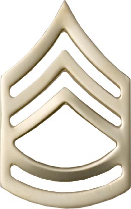 No-Shine Rank Sergeant First Class E-7 Army Insignia