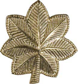 No Shine Rank, Major Army Insignia