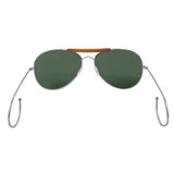 Air Force Style Aviator Sunglasses with Cable Temples