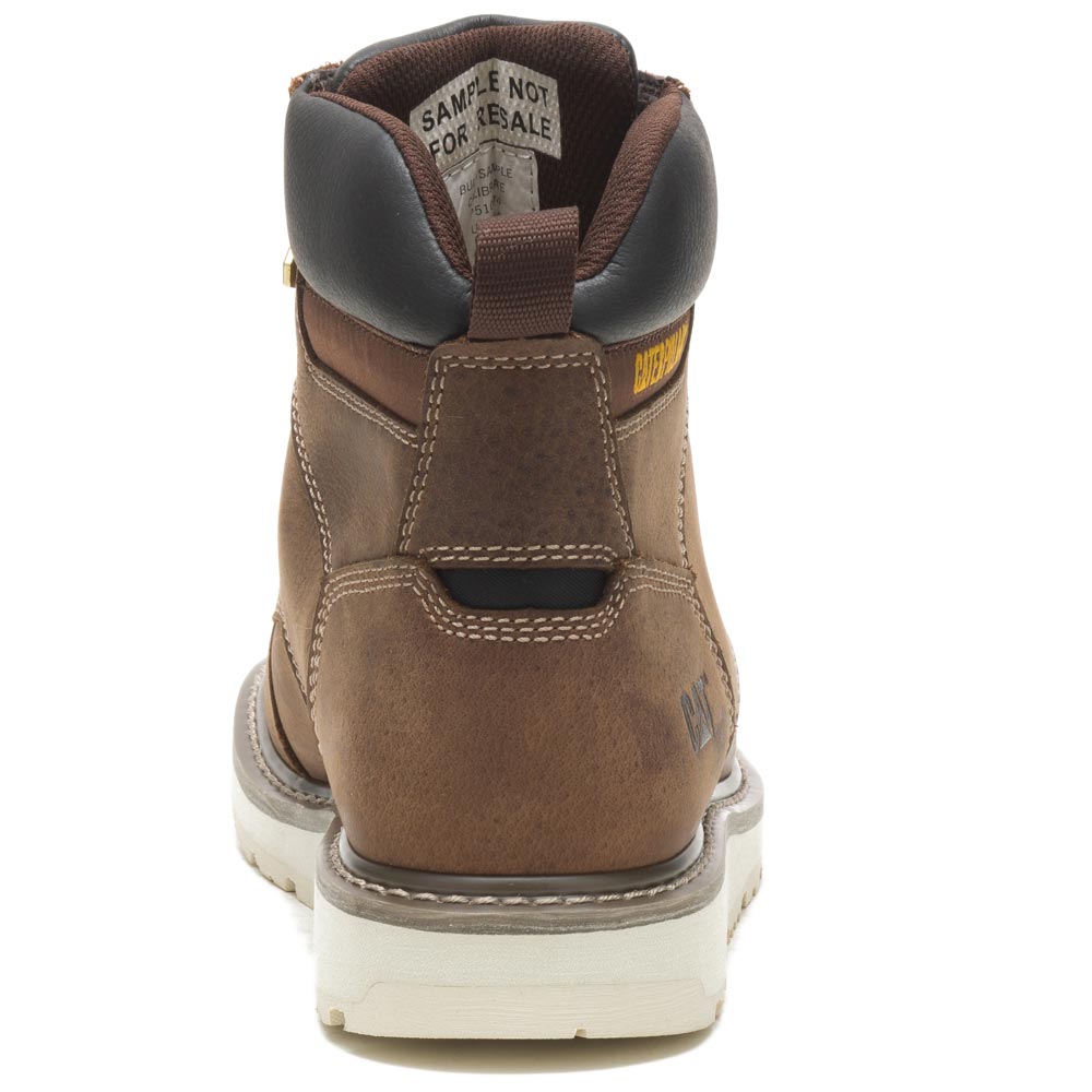 CAT Calibrate Khaki 6-Inch Moc Toe Wedge Men's Work Boot