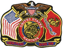 These Colors Never Run Marine Corps Patch