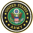 Large Circle United States Army Emblem Patch