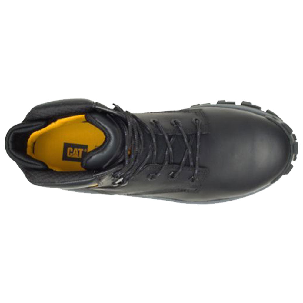 Caterpillar Invader Hi 6-Inch Black Steel Toe Work Boot