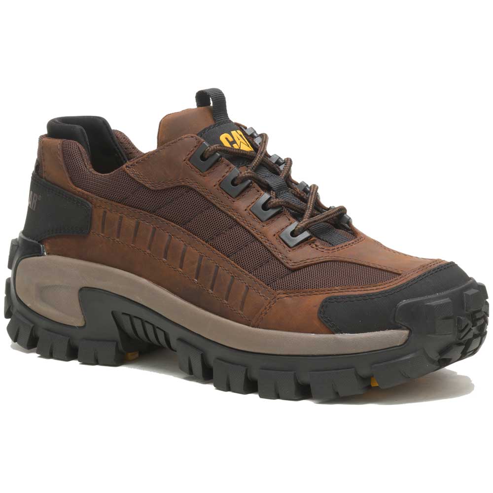CAT Invader Dark Brown Steel Toe Work Shoe