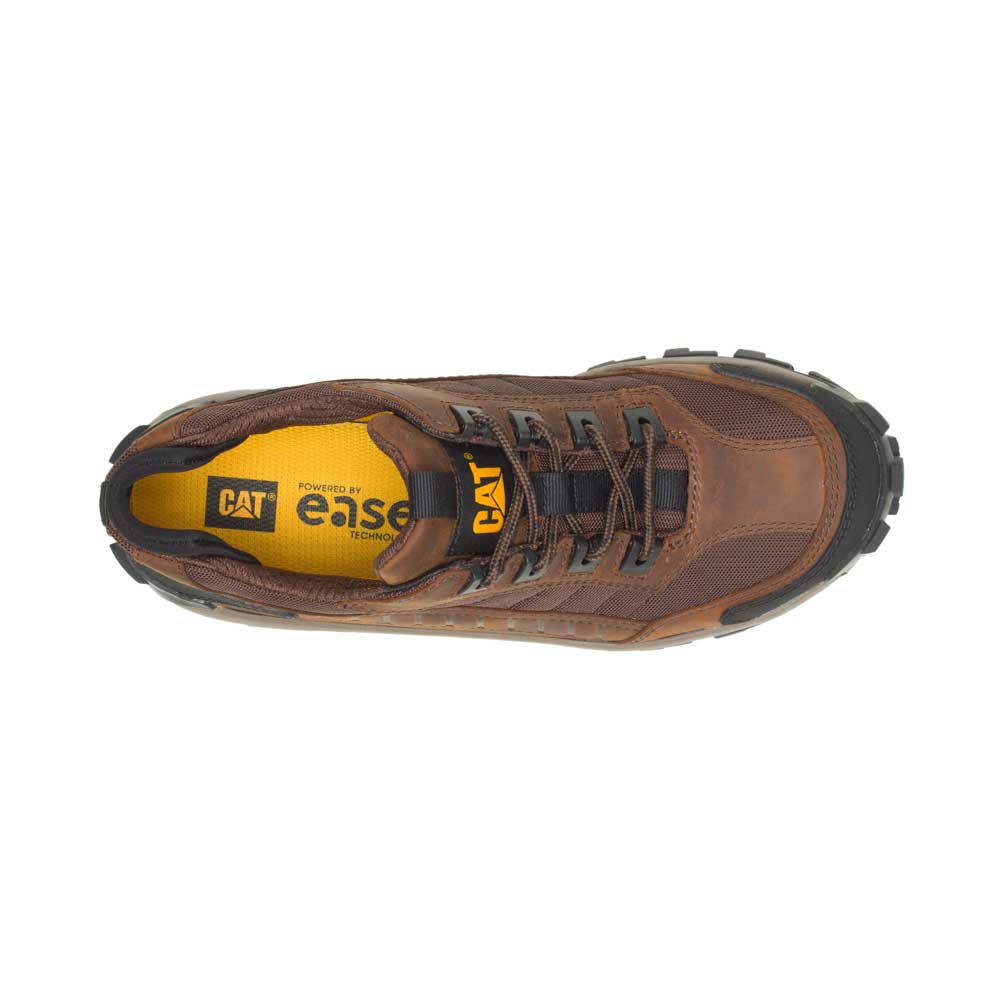CAT Invader Dark Brown Steel Toe Work Shoe