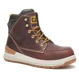 CAT Impact Brown 6-Inch Waterproof Composite Moc Toe Wedge Men's Work Boot