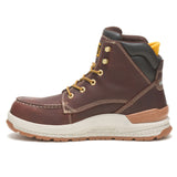 CAT Impact Brown 6-Inch Waterproof Composite Moc Toe Wedge Men's Work Boot