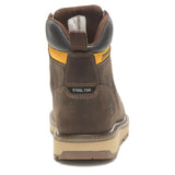 CAT Calibrate Brown 6-Inch Steel Moc Toe Wedge Men's Work Boot