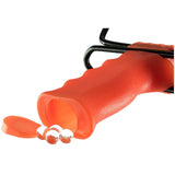 SE Orange Wrist-Brace Slingshot with Sturdy Iron Frame and Molded Grip