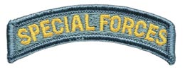 Special Forces Tab Full Color Army Patch