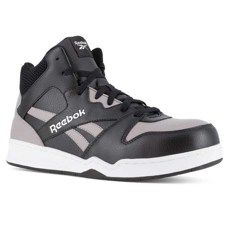 Reebok Men's BB4500 Mid Grey/Black Composite Toe Retro Work Sneaker