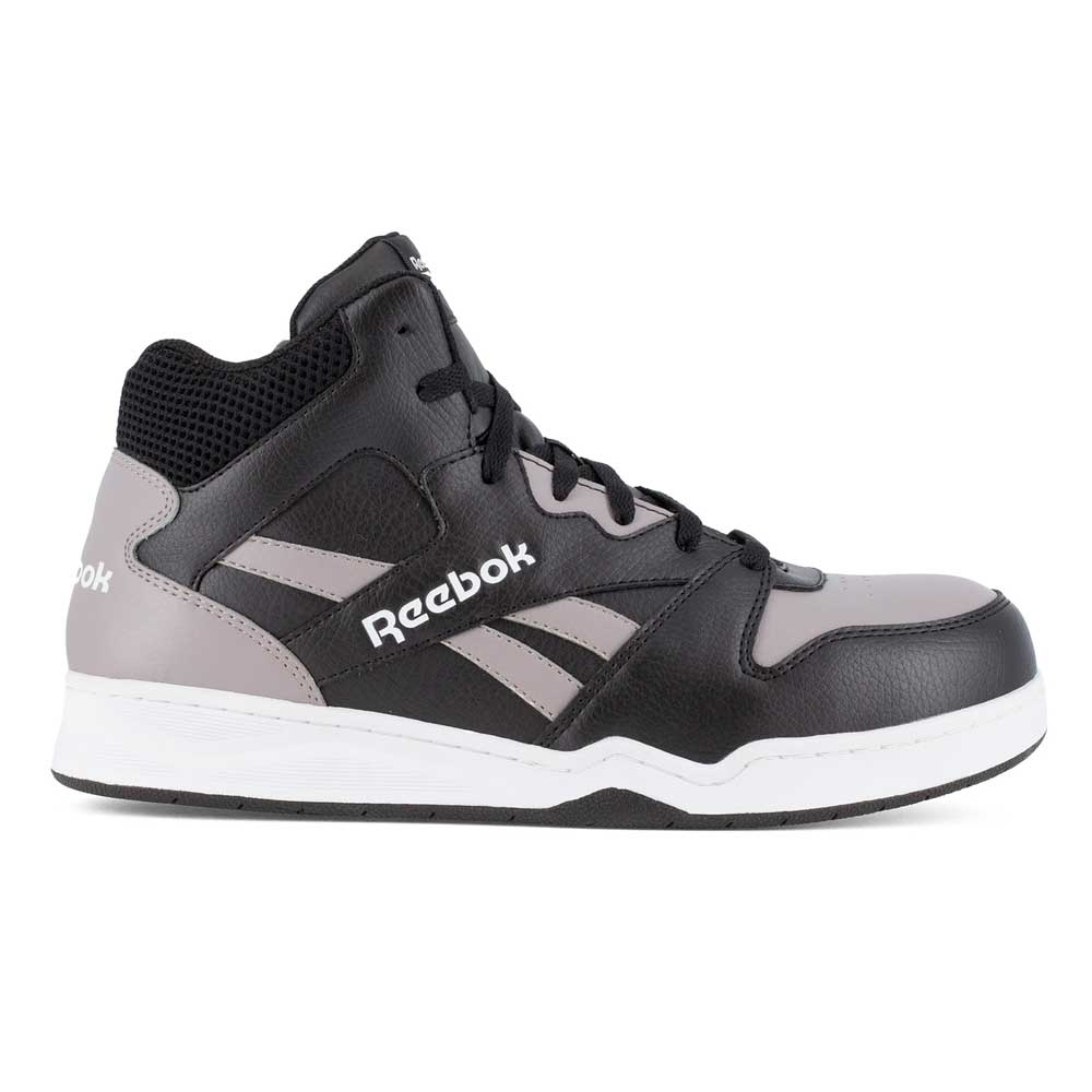 Reebok Men's BB4500 Mid Grey/Black Composite Toe Retro Work Sneaker