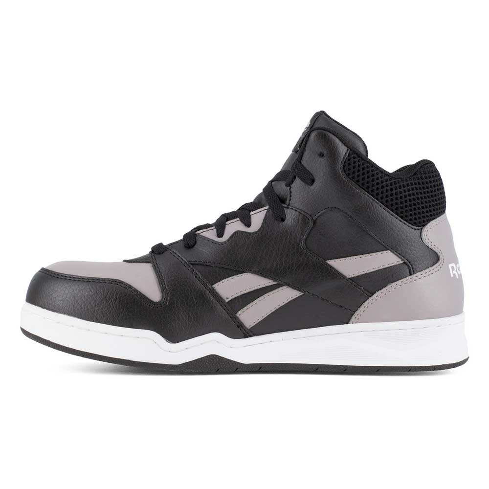 Reebok Men's BB4500 Mid Grey/Black Composite Toe Retro Work Sneaker