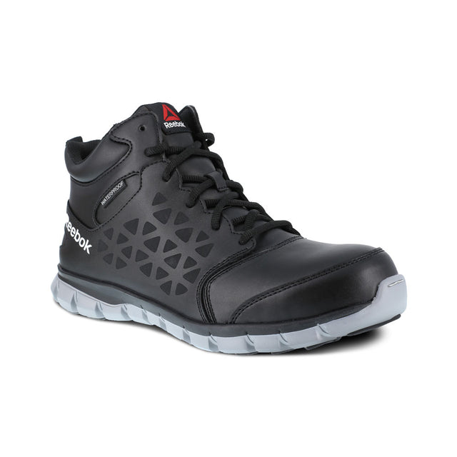 Reebok Men's Sublite Black Athletic Alloy Toe Waterproof Boot